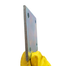 CHAPA 100X100MM 4 F. - ESP.4.75 ZINC.