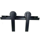 KIT APARENTE PORTA CELEIRO PRATIC ALUMINIO 1,5M 50KG PRETO FOSCO PERFIL