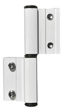 DOBRADICA ALUMINIO SD 773 L-25 ENCAIXE BRANCO