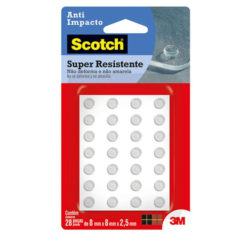 ANTI-IMPACTO SILICONE REDONDO EXTRA PEQUENO 8mm NB-025 c/28un-PRODUTO NAO PERIGOSO