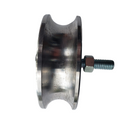 ROLDANA ACO 80MM X 28MM U TUBO 1/2" 02 ROL C/ PARAFUSO 3/8" (POLIDA)