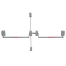 BARRA ANTI PANICO NEO PUSH DUPLA C H/V 1,00MT CINZA