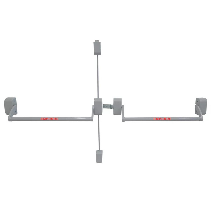 BARRA ANTI PANICO NEO PUSH DUPLA C H/V 1,00MT CINZA