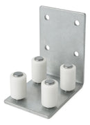 GUIA P/ PORTÃO DE CORRER AÇO GALVANIZADO C/4 ROLETES - COMPLETO ESPECIAL
