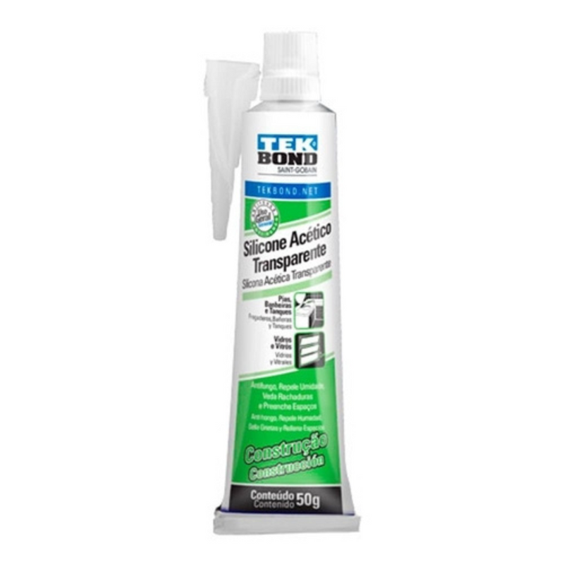 SILICONE ACETICO INCOLOR 50G - TEKBOND