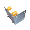 GUIA P/ PORTÃO DE CORRER AÇO GALVANIZADO C/4 ROLETES 150X100 COMP.100 ESP.3MM ZINCADA