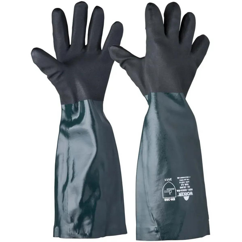 LUVA PVC FORRADA 60CM ASPERA - WORKER