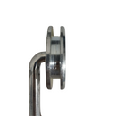 ROLDANA 2.1/2" SUSPENSA GIRATORIA CANAL 8MM X 10MM (ZINCADA)