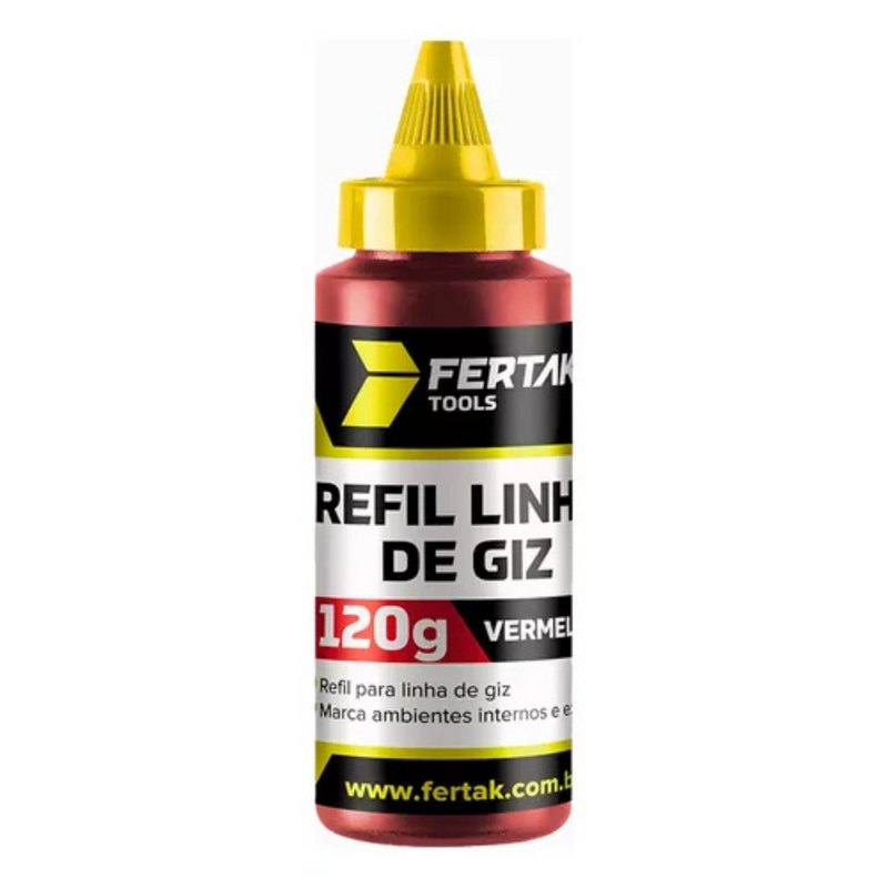 REFIL LINHA DE GIZ 120 G VERMELHO - FERTAK