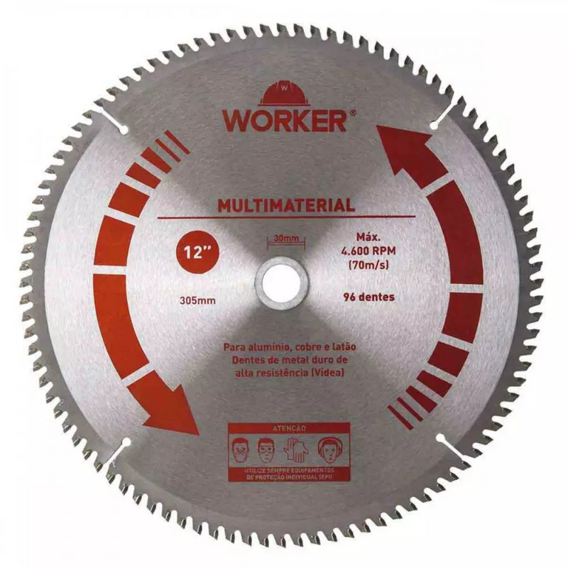 SERRA CIRCULAR MULTI 12" 96DTS 30MM - WORKER