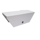 Caixa para Roldana Aluminio branco 25mm