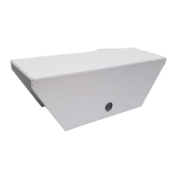 Caixa para Roldana Aluminio branco 25mm