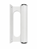 Puxador Aluminio Portao Frisado 115mm Branco