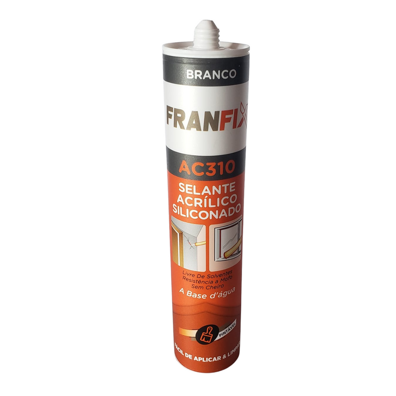 Silicone Base Agua, pode-se Pintar - (310ml-500g) - Branco
