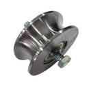 ROLDANA ACO 70MM X 28MM U TUBO 1/2"  ROL DUPLO C/ PARAFUSO 3/8   (POLIDA)