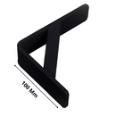 SUPORTE BATENTE LATERAL DE PORTAO 100MM - PRETO