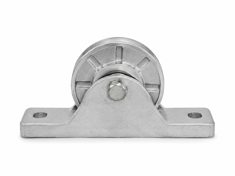 ROLDANA ALUMINIO MACICA 50(2) CANO 1/2 SUPORTE ALUMINIO FURADO