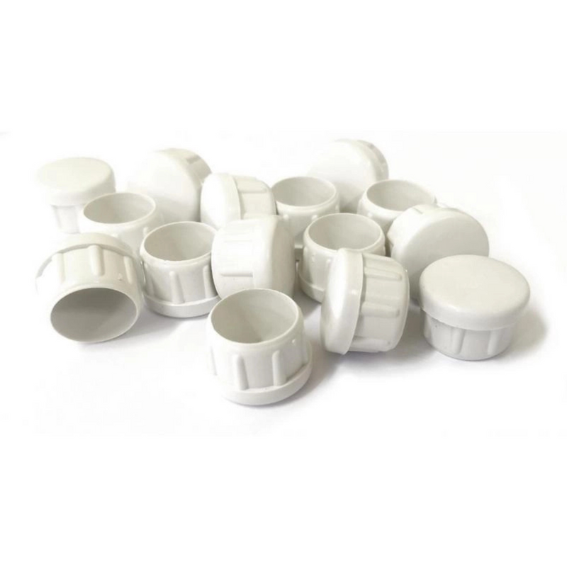PONTEIRA REDONDA INTERNA PLASTICA 7/8 BRANCA