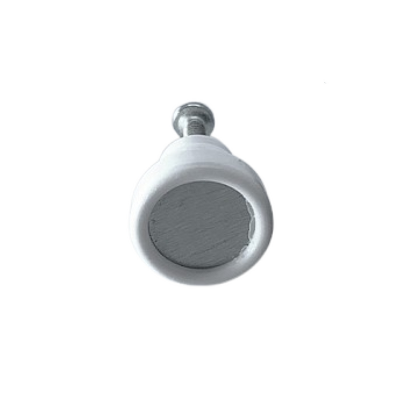 PUXADOR SIMPLES BOX C/ ROSCA SOBERBO - BRANCO