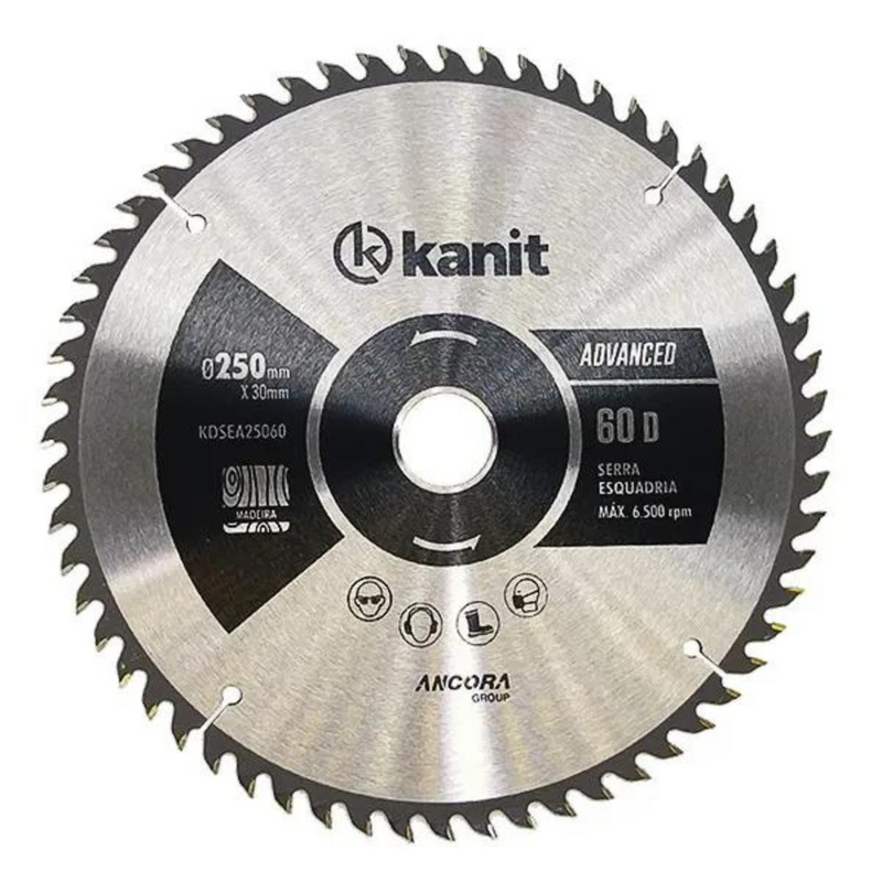 DISCO DE SERRA ESQUADRIA TCT EXPERT 250X30MM 60D (L:E000000001)