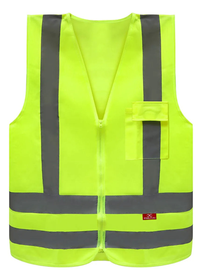 Colete Refletivo Amarelo AV com Zíper G Plastcor Cl. 2