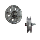 ROLDANA U 75MM X 18MM C/ PARAFUSO 3/8" CABO (ZAMAC POLIDO)
