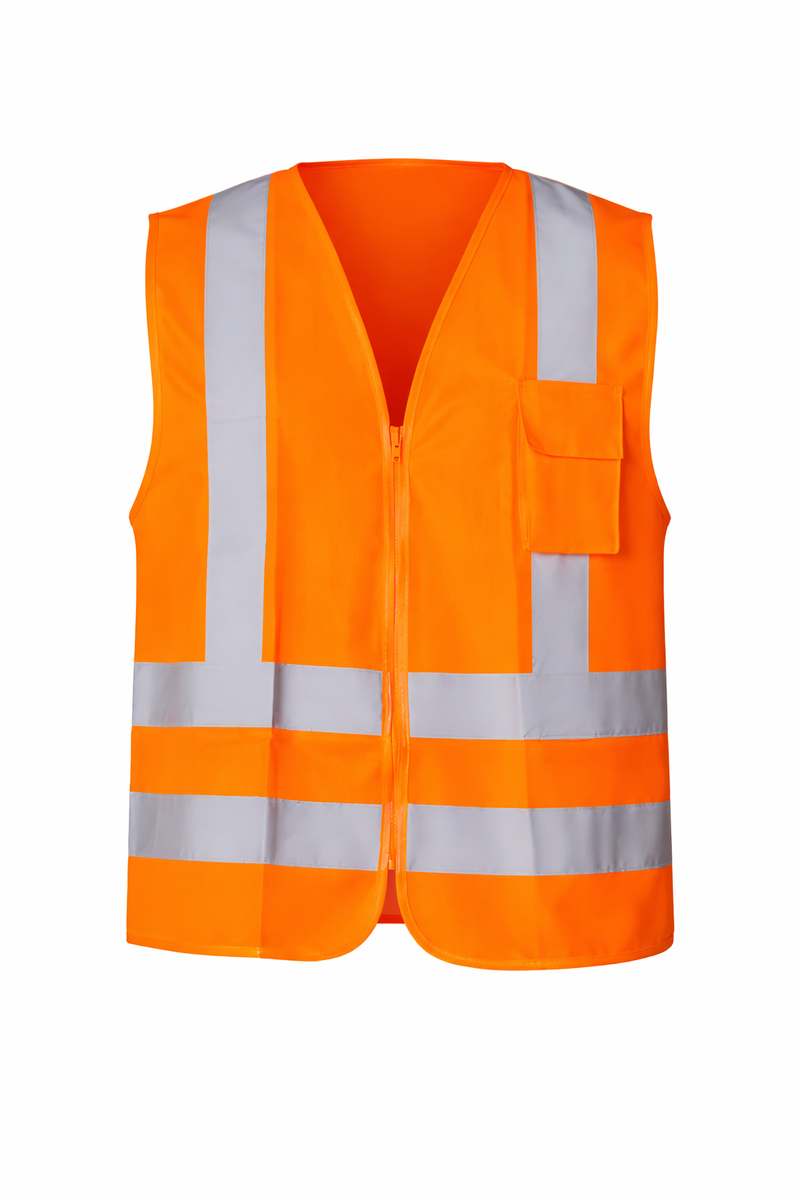 Colete Refletivo Laranja AV com Zíper XG Plastcor Cl. 2