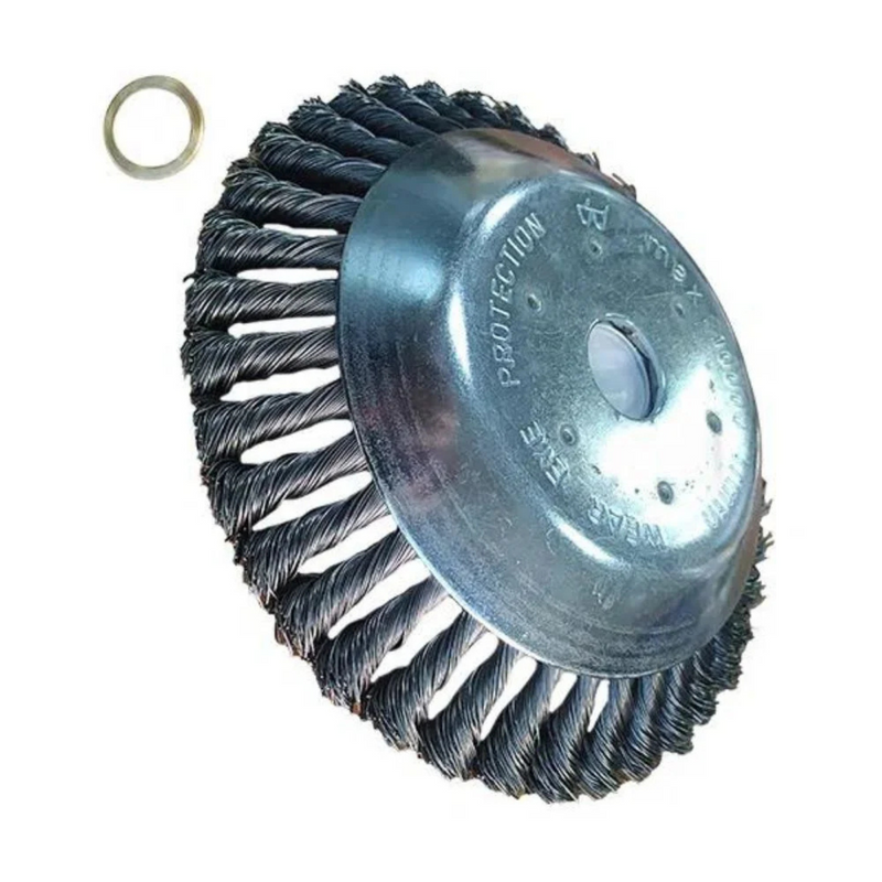 ESCOVA DE ACO PARA ROCADEIRA 200mm FURO 1 MUNDI