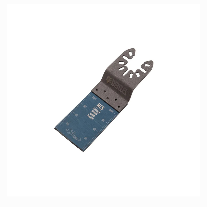 LAMINA DE CORTE MULTIFERRAMENTA, RETA, HCS, PARA MADEIRA, 34 X 1,4 MM, DENTE FINO, 1PC// DENZEL