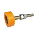 PINO GUIA DE NYLON 48MM EIXO 15MM X 70MM C ROSCA M12  2 PORCAS