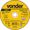 DISCO DE CORTE 115,0 MM x 1,0 MM x 22,23 MM, DCV - VONDER