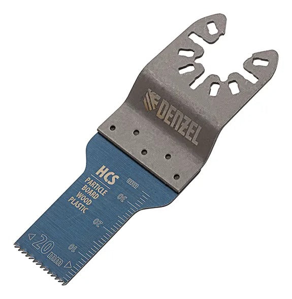 LAMINA DE CORTE MULTIFERRAMENTA, RETA, HCS, PARA MADEIRA, 20 X 1,4 MM, DENTE FINO, 1PC// DENZEL