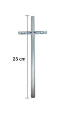 SUPORTE INVISIVEL 25CM GALVANIZADO
