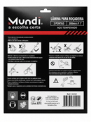 LAMINA ROCADEIRA 3 PONTAS ACO TEMPERADO FURO 300mm 25mm 1 MUNDI