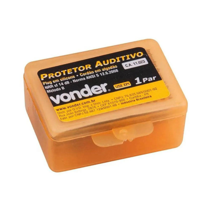 PROTETOR AUDITIVO SILICONE/ALGOD..VONDER