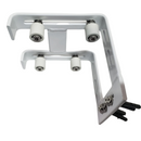 GUIA SUPERIOR DE PORTAO DUPLO ALUMINIO 4 ROLETES BRANCO