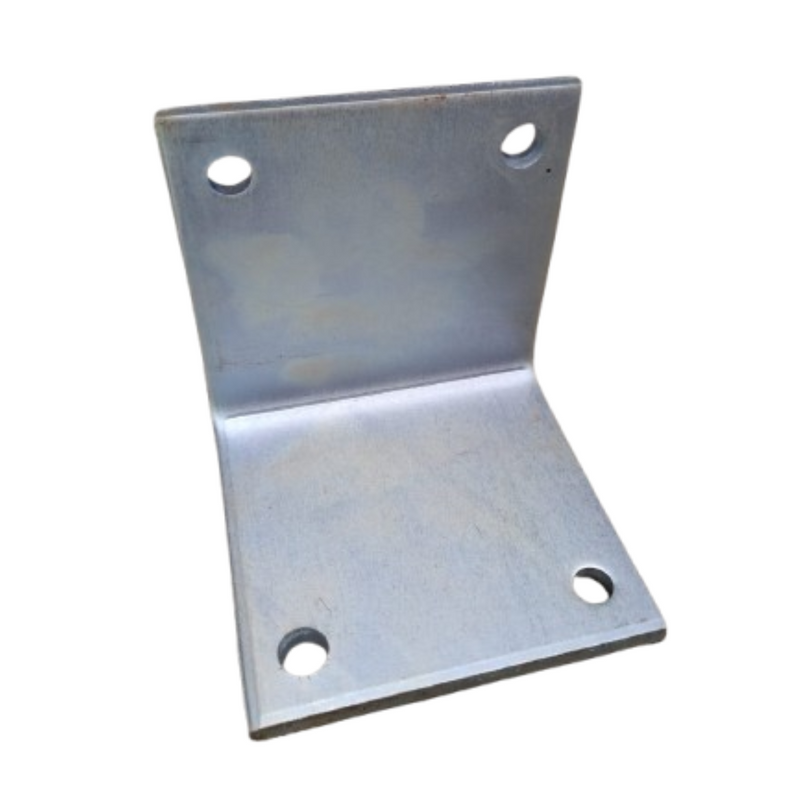 CHAPA DOBRADA 100X100 COMP.100 ESP.1/4 C/8F. ZINCAD0