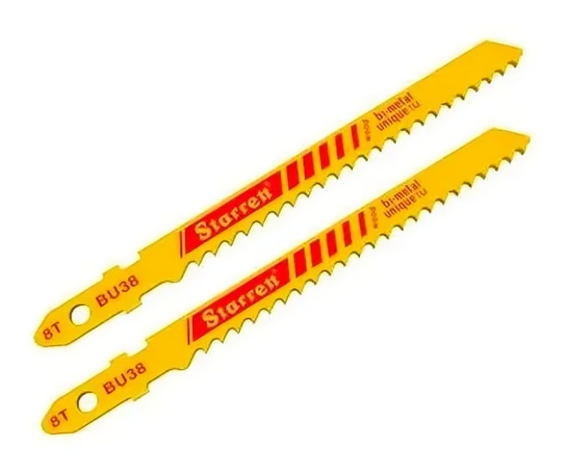 SERRA TICO-TICO BI-METAL UNIVERSAL 63 MM 8 DENTES STARRETT - 2 UNIDADES BU38-2