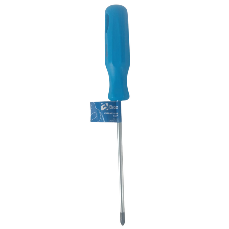 CHAVE PHILIPS PONTA MAGNETIZADA 3/16" X 4" - BRAMIX