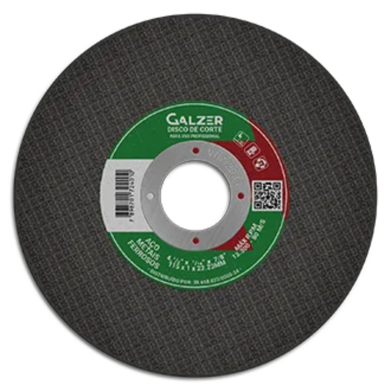 DISCO ABRASIVO DE CORTE 12 FURO 19MM  GALZER