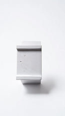 ESPERA BATENTE P/ PORTÃO PLASTICO FECHADA BRANCO 38X38