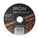 DISCO ABRASIVO DE CORTE 115 X 1.0MM X 22.2MM- IRON