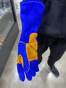 LUVA RASPA TERMICA P/ SOLDADOR 20CM CANO LONGO PEQUENAS CHAMAS E SOLDAS