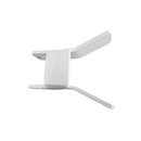 Espera Batente P/ Portão Aluminio Aberta 25mm Branco