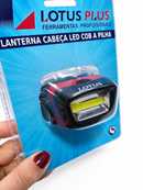 Lanterna Cabeça Led Cob a Pilha com 9 Ajustes Lotus