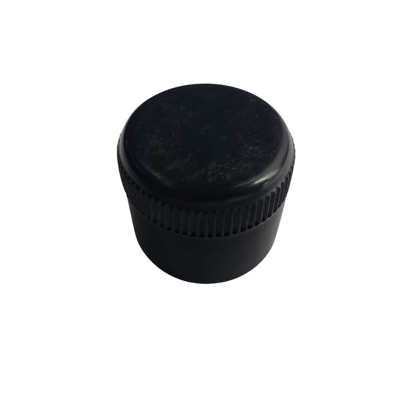 P753- PONTEIRA EXTERNA REDONDA 7/8" PRETA PLASTICA