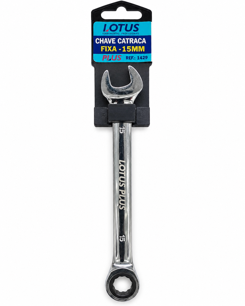 Chave Catraca Fixa 15mm Aço Cromo Vanádio-LOTUS