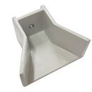 Espera Batente P/ Portão Aluminio Fechada 25MM - PINTADO BRANCO