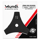 LAMINA ROCADEIRA 3 PONTAS ACO TEMPERADO FURO 300mm 25mm 1 MUNDI