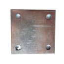CHAPA 100X100MM 4 F. - ESP.4.75 ZINC.